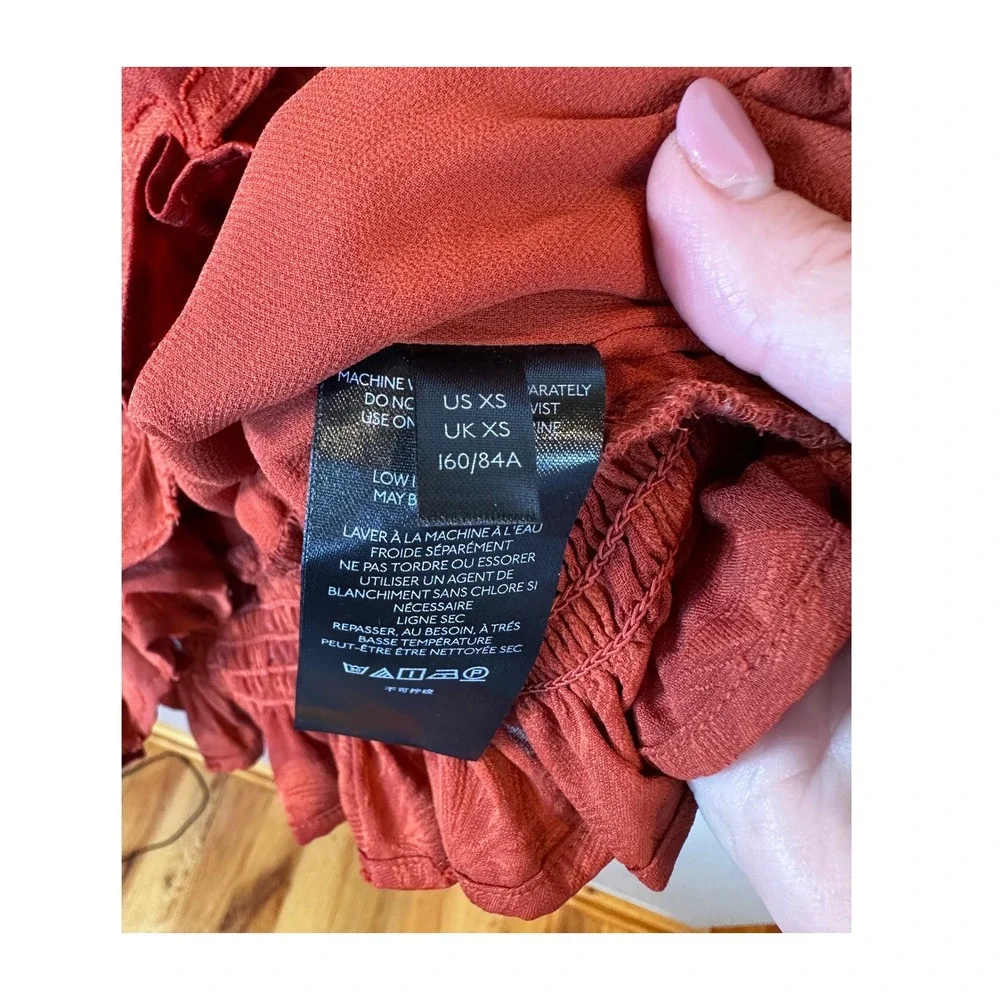 Anthropologie crimson red